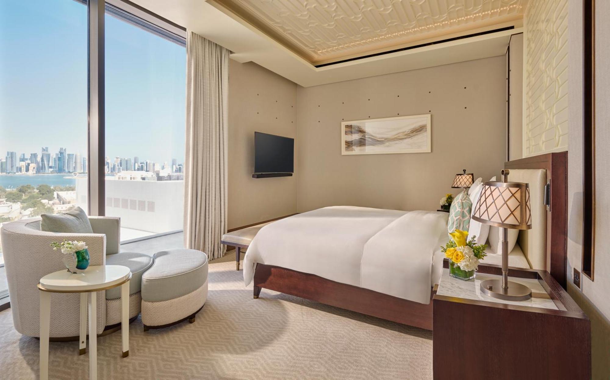 แมนดาริน โอเรียนเต็ล โดฮา Hotel ภายนอก รูปภาพ A bedroom at the hotel