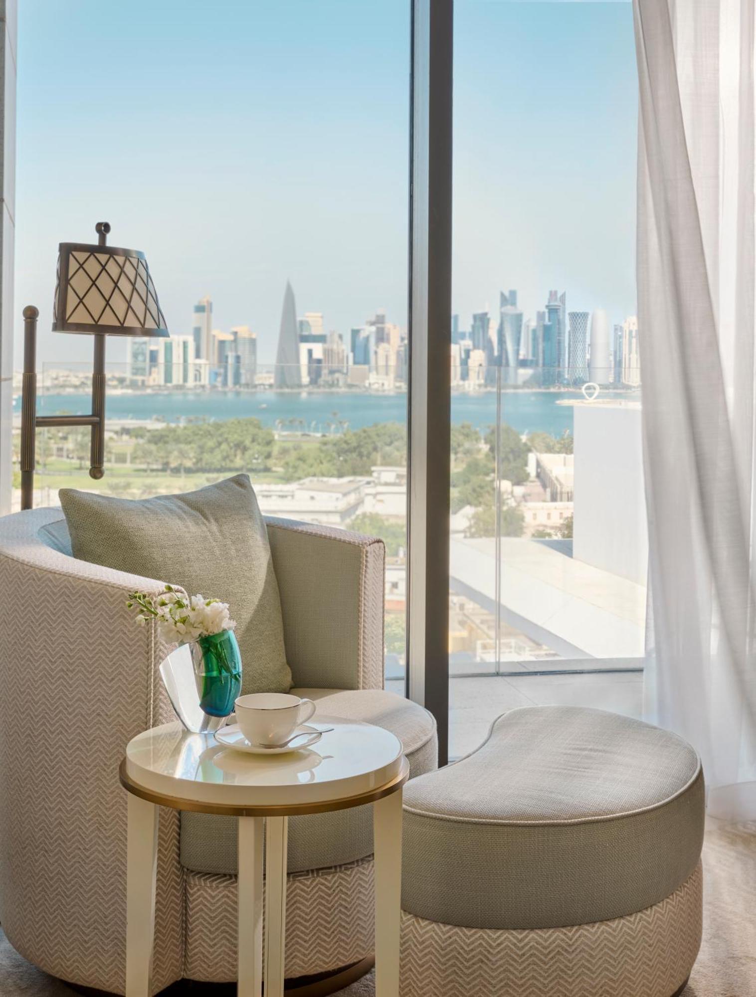 แมนดาริน โอเรียนเต็ล โดฮา Hotel ภายนอก รูปภาพ View from a suite